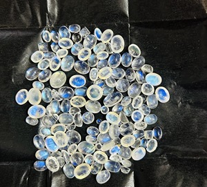 Handmade <b>Top</b> Quality Natural <b>Rainbow</b> Moonstone Cabochon Pieces Small Mix Shapes Stone White Gemstone - Product Image 3