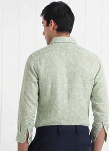 Camisa Casual de Hombre Enovate con Estampado Floral, 100% Algodón, ODM, Manga Larga, Cuello Clásico, Transpirable, Popelina, Verano - Product Image 3