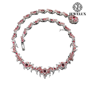 High Demand 925 <b>Silver</b> 14K/18K Gold Plated <b>Cuban</b> <b>Link</b> <b>Chain</b> Necklace Full Stone Moissanite Style Hip Hop Jewelry Wholesale - Product Image 1