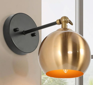 Modern Brass Irregular <b>Wall</b> Lamp Customizable Color for Home Decor Bedside <b>Lighting</b> Eco-Friendly Durable Easy Installation - Product Image 6