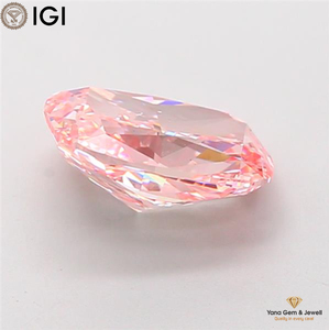 VVS2 Clarity Fancy Vivid Pink Color CVD Lab Grown Diamond 3.51 Carat IGI Certified Cushion Shape <b>Crafted</b> for Designer Ring - Product Image 4