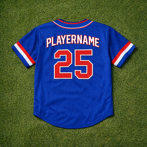 Uniforme de Béisbol Personalizado para Equipos y Ligas, de Secado Rápido, Transpirable, 100% Poliéster, con Nombre y Número del Jugador Bordados - Product Image 2