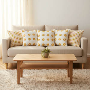 SOGA 5PC Home Decor Set Sunshine Polka Dot Bliss Pillowcase Retro Daisy Chain <b>Decorative</b> <b>Pillow</b> Cover Seat Cushions <b>Pillows</b> - Product Image 2