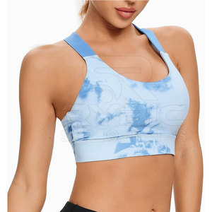 Soutien-gorge de sport personnalisé à compression par sublimation pour femmes, soutien-gorge athlétique en gros avec coussinets amovibles à faible MOQ - Product Image 1