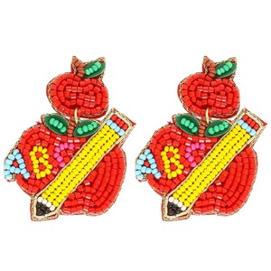 Boucles d'oreilles pendantes artisanales en perles vertes motif cactus, broderie élégante en perles de rocaille, tendance, faites à la main, personnalisables, complètes - Product Image 6