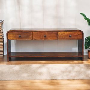 ไม้แอสเพนขนาดเล็กสำหรับสื่อโดยโต๊ะคอนโซลเฟอร์นิเจอร์ของช่างฝีมือ - Product Image 2