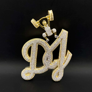 Pendentif Elite Personnalisé en Alliage Diamanté Style Hip Hop Chrétien Ice Drip - Product Image 1