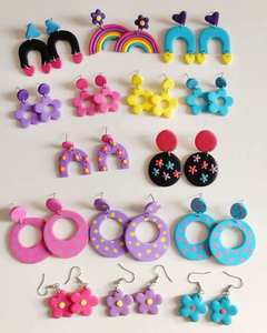Resin Crafts Best Latest Design Handmade Resin Fashion Accessories Wholesale Exports <b>Top</b> Manufacturer Hoop <b>Earrings</b> - Product Image 4