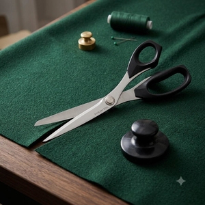 Made in Taiwan 8.5 Inch Stainless Steel Quilting <b>Scissors</b> for Fabric Cutting and <b>Sewing</b> Craft - Product Image 1