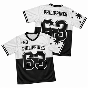 Camiseta de Fútbol para Hombre, Cuello en V, Manga Corta, Impresión Sublimada, Número 63, Talla Adulto, Poliéster que Absorbe la Humedad, Calidad Superior - Product Image 1