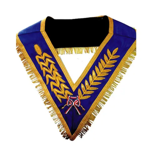 Custom <b>Collars</b> for Sale Masonic Lodge <b>Metal</b> Working Tools Silver Chain <b>Collar</b> & Velvet Backing - Product Image 2