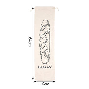 Sac à pain en jute écologique avec doublure en coton pour le stockage et le transport du pain frais - Product Image 6