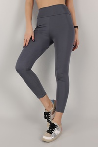 New Design Women's Solid <b>Tummy</b> <b>Control</b> High Waist Full Length Four-Way Stretch Seamless Spandex/Polyester Leggings for Gym Sport - Product Image 2