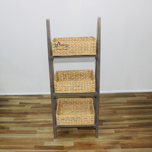 Artex Dong Thap Factory seagrass raw material water hyacinth weaving stacking <b>racks</b> <b>shelves</b> jewelry <b>rack</b> display - Product Image 3