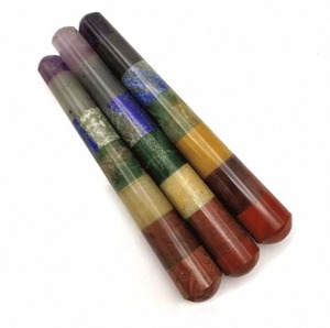Universal Love 7 Chakra Bonded Smooth Masaje Piedras Juego de curación pulida para raíz a Corona Alineación Masaje para aliviar el estrés - Product Image 5