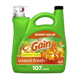 Lessive en poudre Gain Eco-Friendly Odor Defense 194 fl oz, parfum Super Fresh Blast, jetable pour 134 lavages, cuisine et salle de bain - Product Image 5