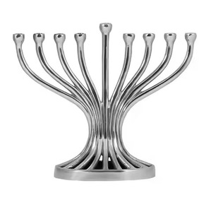 Ménorah en métal unique à 9 bras, élégant chandelier, décoration intérieure pour la maison - Product Image 3