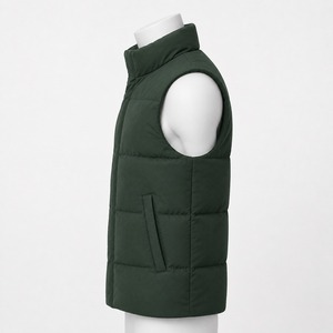 Glossy Bubble Vest Mens Winter Sleeveless Puffer <b>Jacket</b> <b>Waterproof</b> Breathable Lightweight Custom Logo OEM Puffer Vests OEM - Product Image 3