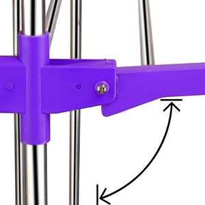 Séchoir à linge pliable et réglable en acier inoxydable, organisateur de linge portable, support de suspension pour vêtements, pour intérieur et extérieur - Product Image 6