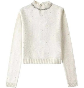 Cardigan respirant pour homme à col en V, avec détails perlés, tricoté, boutonné, motif losanges, pour un style classique et élégant. - Product Image 1