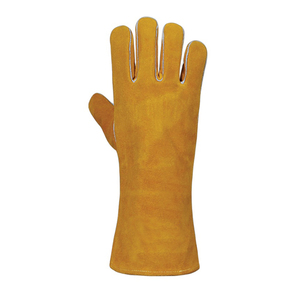 TIG Welding <b>Gloves</b> Heat Resistant Goatskin Cowhide Leather Anti-Cut Hand Arm Protection - Product Image 4