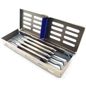Manual Dental Composite Instruments Stainless Steel Blue Coated Reusable Complete Set Restorative Hollow Handle - Product Image 1