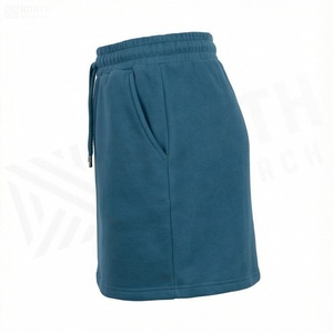 Jupe mini élastique pour femme, couleur unie, cordon de serrage, décontractée, en coton tricoté et élasthanne, coupe droite, toutes saisons - Product Image 3