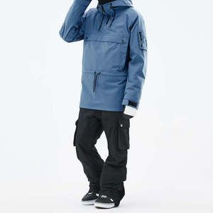 Chaqueta de Esquí Impermeable Azul para Hombre, con Capucha, Cortavientos, para Deportes de Nieve, con Aislamiento Sintético Gore-Tex y Cierre de Cremallera - Product Image 5