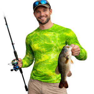 Camisa de Pesca de Manga Larga Personalizada con Protección Solar UPF 50+, Logotipo Impreso en la Parte Delantera, Secado Rápido, Transpirable, Sublimada - Product Image 5