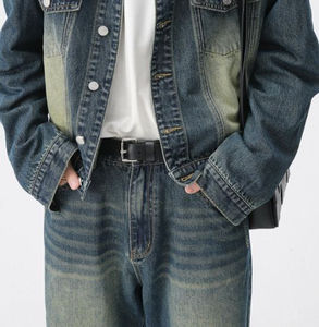 ชุดสูทเดนิมผู้ชายสำหรับฤดูใบไม้ร่วง ราคาสุดคุ้ม พร้อมโลโก้ปัก ลายเรียบ ดีไซน์สวย ผ้าเนื้อนุ่ม ระบายอากาศได้ดี - Product Image 5