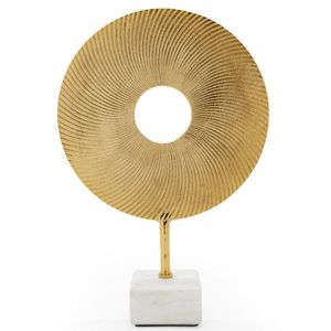 Modern Round Resin <b>Gold</b>-Plated Decorative Sculpture For Living Room Tabletop Display Home Decoration Wedding <b>Table</b> Decoration - Product Image 2