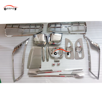 Garniture chromée automatique pour Hiace 2019-2024 Bus couvercle de lampe chromé couvercle de poignée chromé couvercle de miroir garniture Kits de carrosserie accessoires