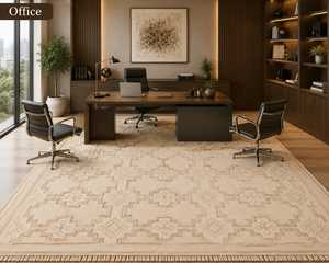 Tapis d'intérieur 100% laine noué à la main |   Tapis à motifs géométriques fait main |   Tapis pour salon et chambre à coucher |   Taille personnalisée disponible - Product Image 3