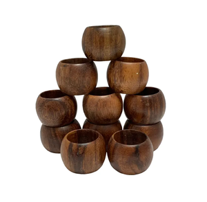 Anneaux de serviette en bois écologiques faits à la main, taille et forme personnalisables, couleur naturelle, article décoratif à bas prix - Product Image 3