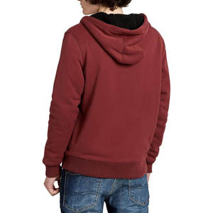 Sweat à capuche zippé prix usine en molleton bouclette avec logo brodé personnalisé pour les marques de streetwear américaines - Product Image 3