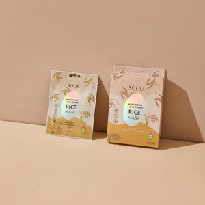 Mascarilla de Arroz (5/CAJA) SOQU SET DE MASCARILLAS DE ARROZ HIDRATANTES Y ABRILLANTADORAS _K beauty - Product Image 4