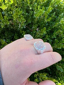 925 Sterling Silver Greek <b>Ring</b> with Red Ruby Stone for <b>Men</b> Hip Hop Rapper Fashion <b>Ring</b> Bold Luxury Jewelry Accessory - Product Image 2