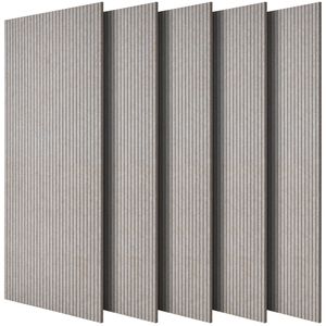 Lot de 5 panneaux acoustiques autocollants en fibre de polyester de 47,2 x 23,6 x 0,4 pouces pour l'insonorisation des murs de villa - Product Image 1