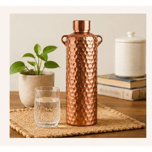 Premium Quality Handmade Copper Water <b>Bottle</b> with Leak Proof Cap From Uttar Pradesh for Healthy Living Eco Friendly Drinking - Product Image 6