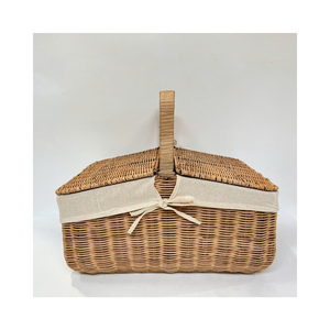 Panier en bambou tissé à la main, matériau naturel, pour servir et ranger - Product Image 2