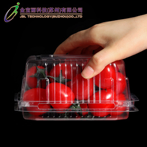 Cubierta rectangular de plástico para fruta de compañía, contenedor de embalaje transparente de 150x125x75mm, tapa de bloqueo, modelo-40, <span class=keywords><strong>600</strong></span> Uds./cartón - Product Image 3