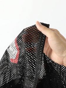 เสื้อเจอร์ซีย์อเมริกันฟุตบอลพิมพ์ลายดาวประดับคริสตัลหรูหรา สีดำ ผ้าตาข่าย ทรงโอเวอร์ไซส์ สไตล์ฮิปฮอป Y2K เสื้อสตรีทแวร์ แฟชั่น ODM สำหรับผู้หญิง - Product Image 3