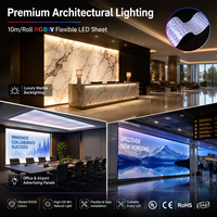 Feuille lumineuse LED flexible professionnelle UL/ETL super fine 4-en-1 RGBW 24V 25W 1500LM L10000*W240mm pour enseignes publicitaires et éclairage de boîtes lumineuses