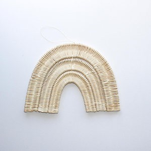 Decoración de pared con forma de coche para habitación de bebé niño, artículo popular, pieza colgante de pared para niños de ratán sostenible. - Product Image 5