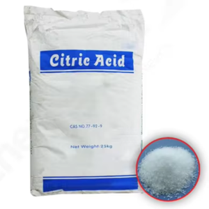 กรดซิตริกโมโนไฮเดรต เกรดอาหาร ความบริสุทธิ์ 99.5% ชนิดผง รสชาติธรรมชาติ CAS 77-92-9 แหล่งกำเนิด ซานตง - Product Image 1