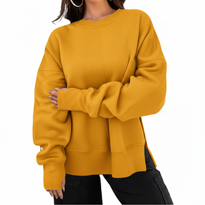 Sudadera de Felpa para Mujer, Estilo Oversize, Corte Holgado, Personalizable, de Poliéster/Algodón, Tendencia 2026 - Product Image 5