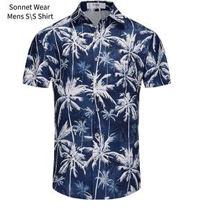 Chemise à manches courtes boutonnée pour homme, style plage - Product Image 5