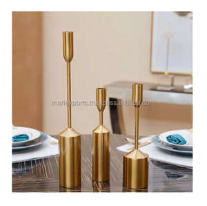 Portavelas de Metal hecho a mano antiguo de diseñador Fabricante personalizado Decoración para el hogar y el jardín Portavelas de Metal de hierro - Product Image 1