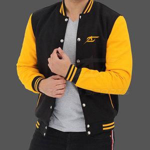 Blouson universitaire homme – Hiver, style athlétique classique et tendance, coupe ajustée, respirant, séchage rapide, écoresponsable, décontracté, manches longues, fermeture frontale - Product Image 2