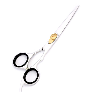 Ciseaux de coiffure professionnels en acier inoxydable, lame tranchante, pour droitiers, manche en plastique, ciseaux de coupe de cheveux, salon de coiffure - Product Image 1